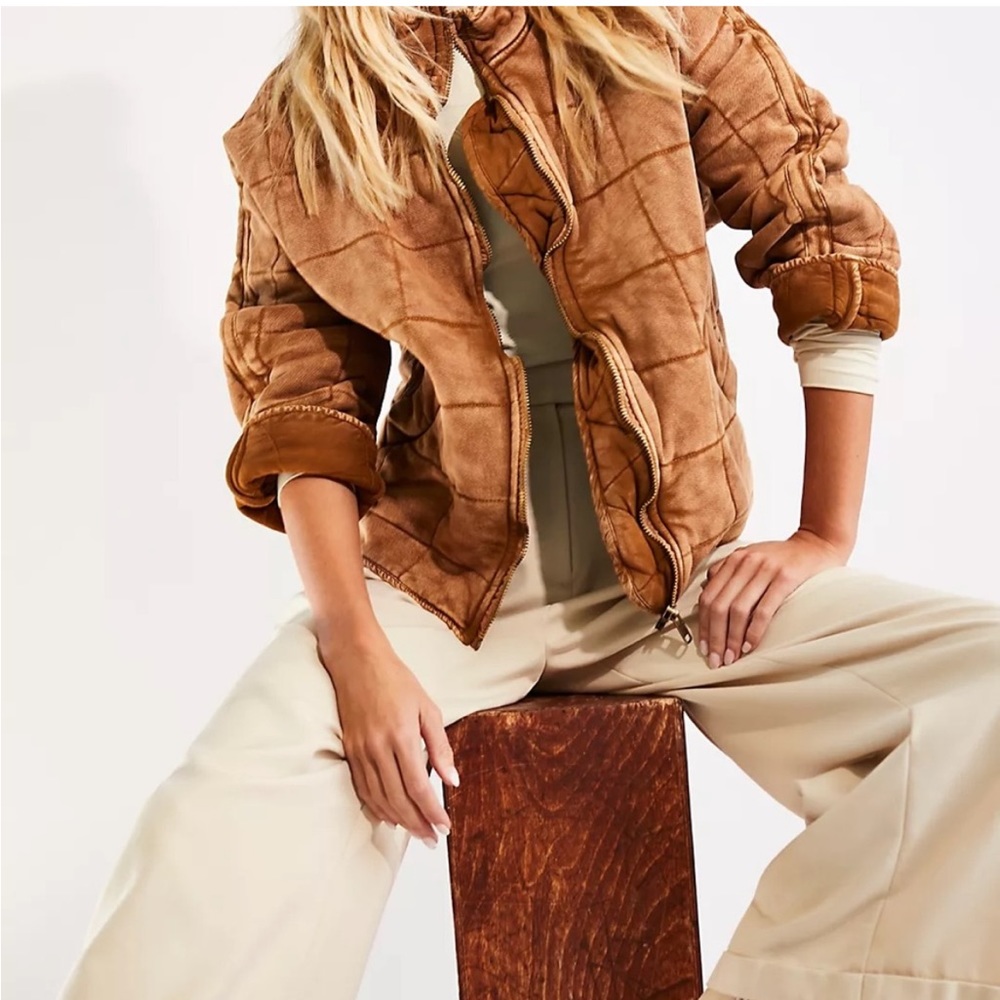 Free People Dolman Quilted Knit Jacket - Picture 11 of 13